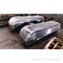 Paver di asfalto con un carrello a bassa velocità